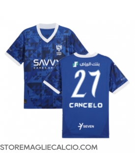 Al-Hilal Joao Cancelo #27 Maglia Gara Casa Repliche 2024-25 Maniche Corte Al-Hilal Joao Cancelo #27 Maglia Gara Casa Repliche 2024-25 Maniche Corte